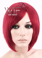 12" Straight Red Synthetic Wig LQ148