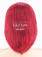 12" Straight Red Synthetic Wig LQ148