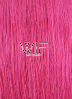 12" Straight Dark Pink Synthetic Wig LQ76
