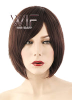 12" Straight Brown Synthetic Wig LQ152