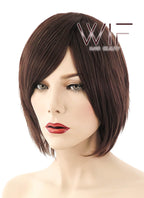 12" Straight Brown Synthetic Wig LQ152