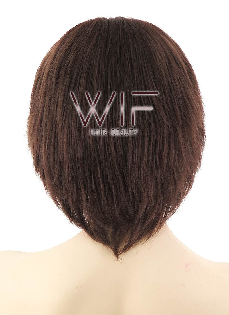 12" Straight Brown Synthetic Wig LQ152