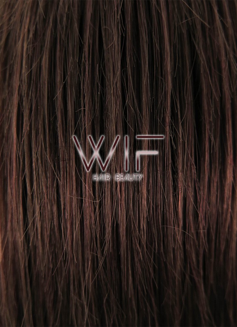 12" Straight Brown Synthetic Wig LQ152