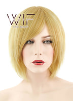 12" Short Layered White Fashion Synthetic Hair Wig LQ174