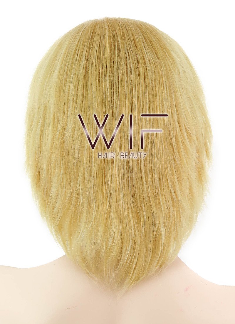 12" Short Layered White Fashion Synthetic Hair Wig LQ174