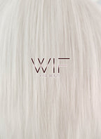 12" Short Layered White Fashion Synthetic Hair Wig LQ36