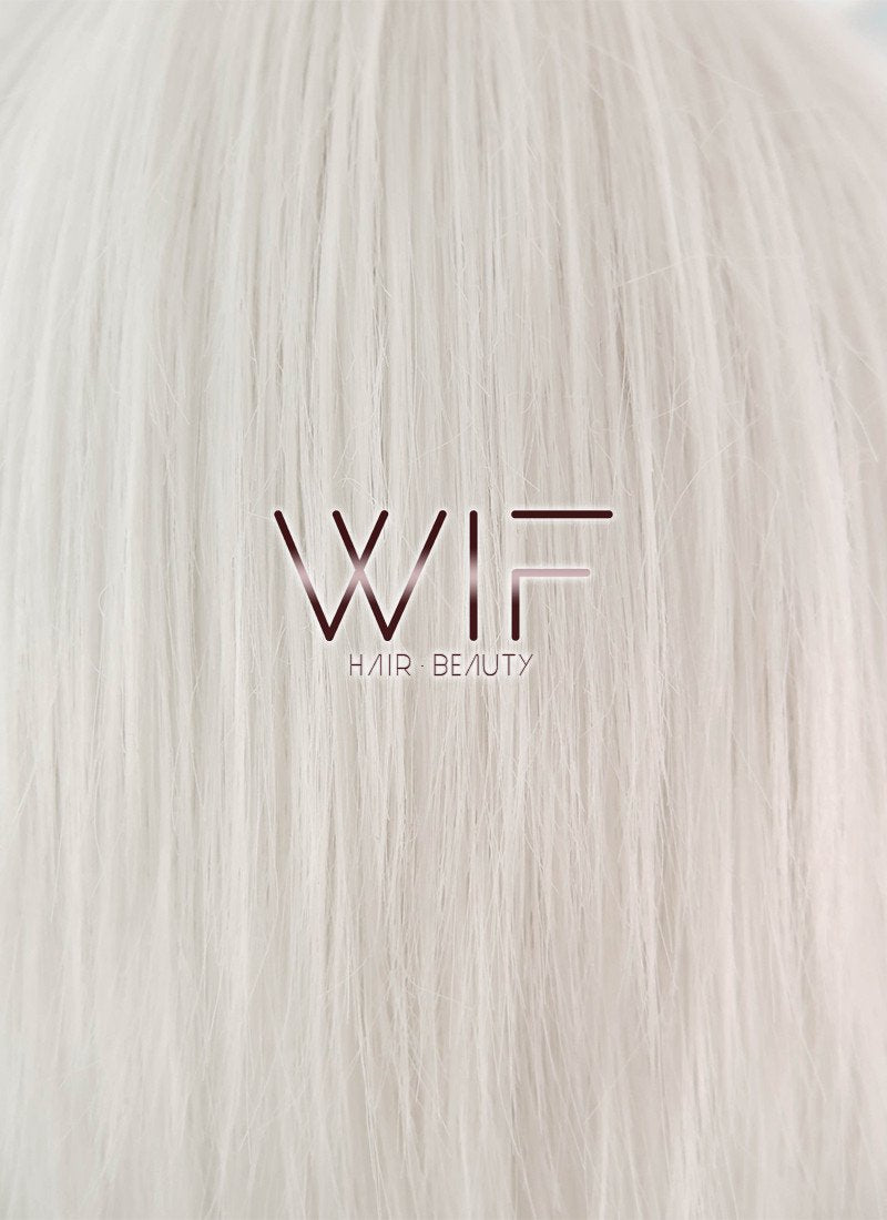 12" Short Layered White Fashion Synthetic Hair Wig LQ36