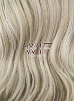 24" Wavy Ash Blonde Synthetic Wig MS149