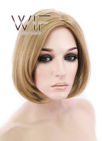 12" Straight Golden Blonde Synthetic Wig NW006