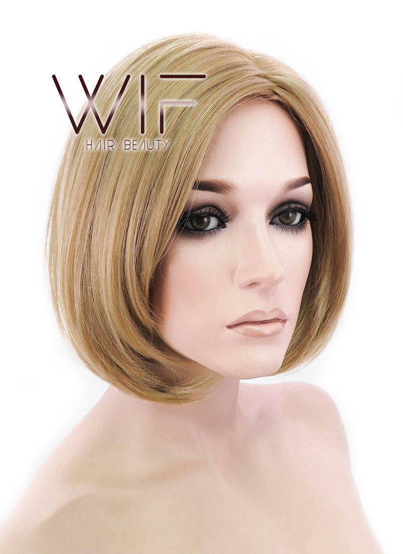 12" Straight Golden Blonde Synthetic Wig NW006