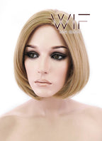 12" Straight Golden Blonde Synthetic Wig NW006