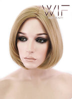 12" Straight Golden Blonde Synthetic Wig NW006