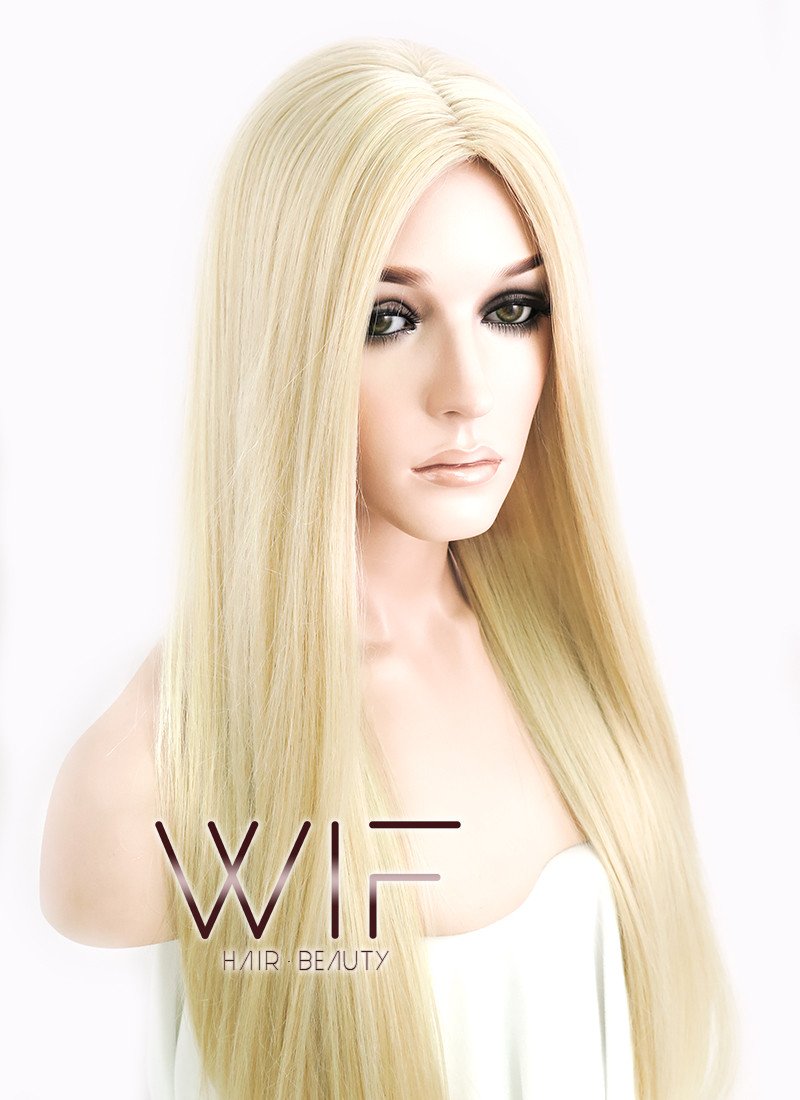 24" Straight Mixed Blonde Synthetic Wig NW007