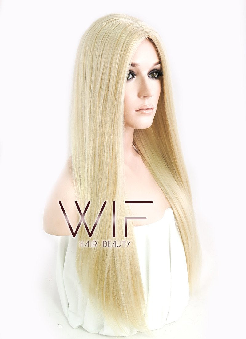 24" Straight Mixed Blonde Synthetic Wig NW007