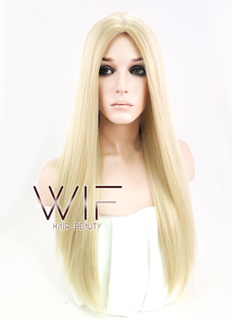 24" Straight Mixed Blonde Synthetic Wig NW007