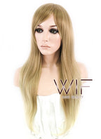 24" Wavy Mixed Blonde Synthetic Wig NW009