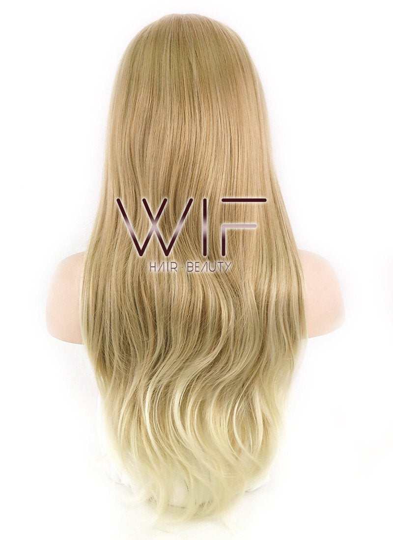 24" Wavy Mixed Blonde Synthetic Wig NW009