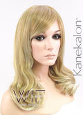 18" Wavy Mixed Blonde Synthetic Wig NW011