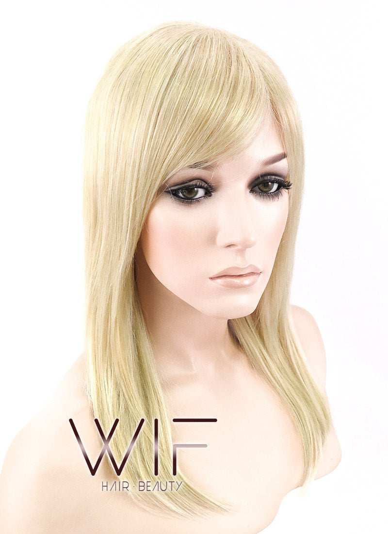 18" Straight Mixed Light Golden Blonde Synthetic Wig NW013