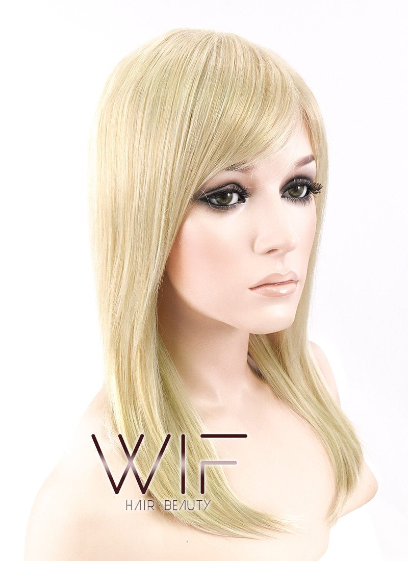 18" Straight Mixed Light Golden Blonde Synthetic Wig NW013