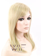 18" Straight Mixed Light Golden Blonde Synthetic Wig NW013