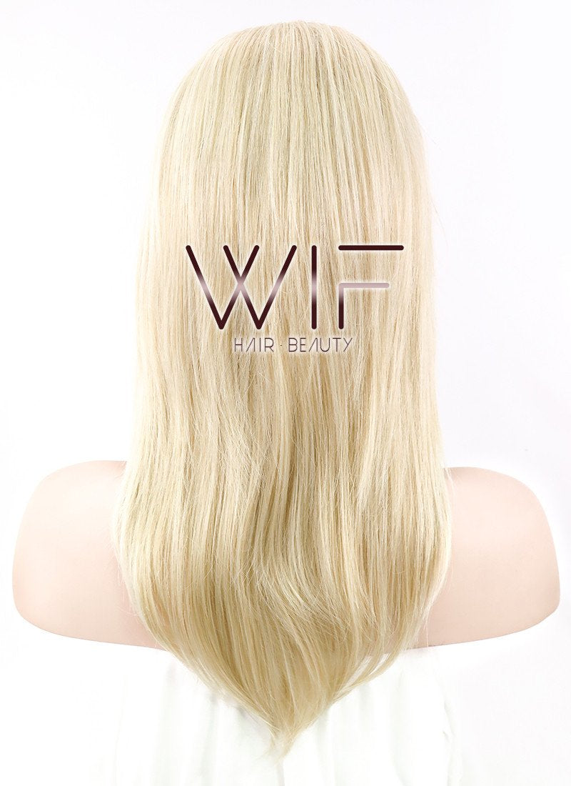 18" Straight Mixed Light Golden Blonde Synthetic Wig NW013
