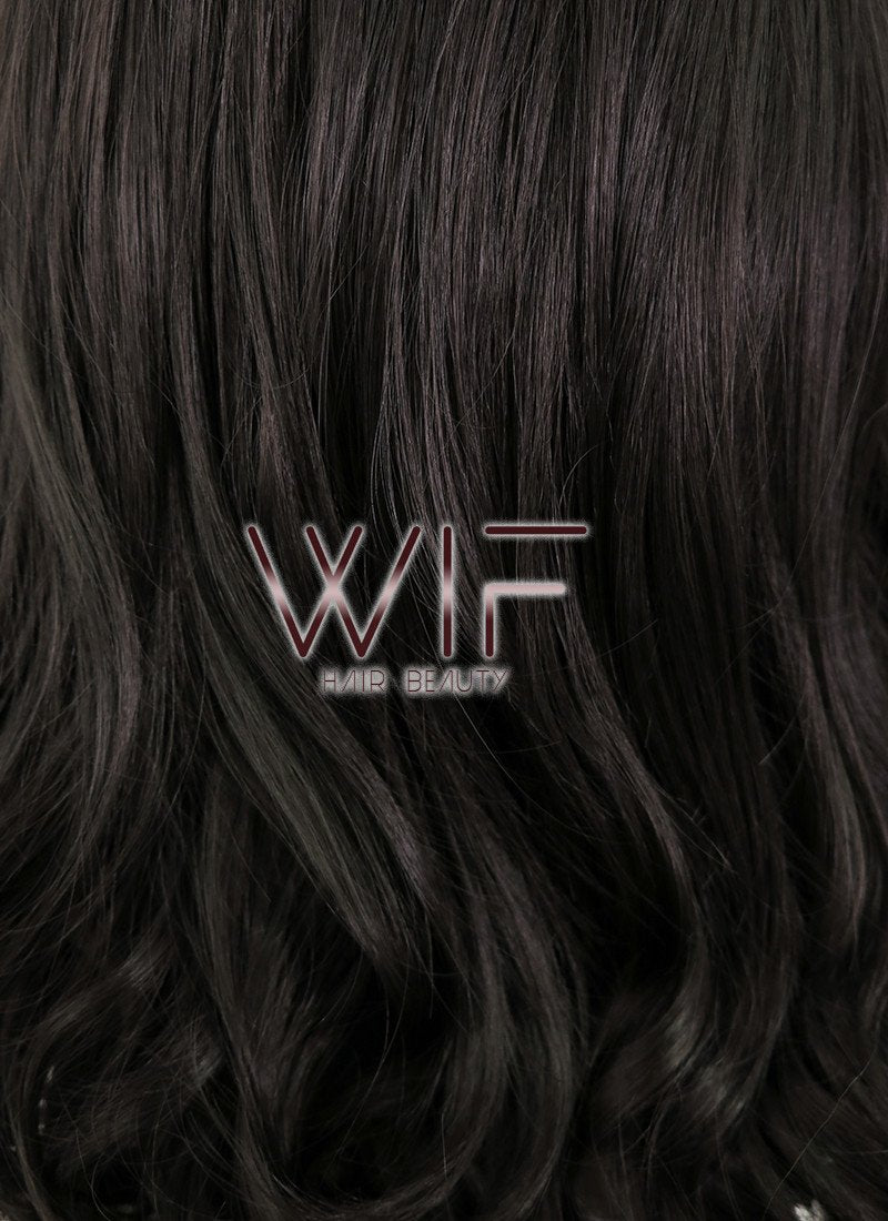 24" Wavy Dark Brown Synthetic Wig NW035