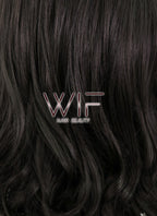 24" Wavy Dark Brown Synthetic Wig NW035