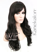 24" Wavy Dark Brown Synthetic Wig NW035