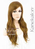 25" Wavy Chestnut Brown Synthetic Wig NW037