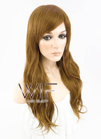 25" Wavy Chestnut Brown Synthetic Wig NW037