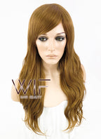 25" Wavy Chestnut Brown Synthetic Wig NW037