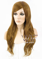 25" Wavy Chestnut Brown Synthetic Wig NW037
