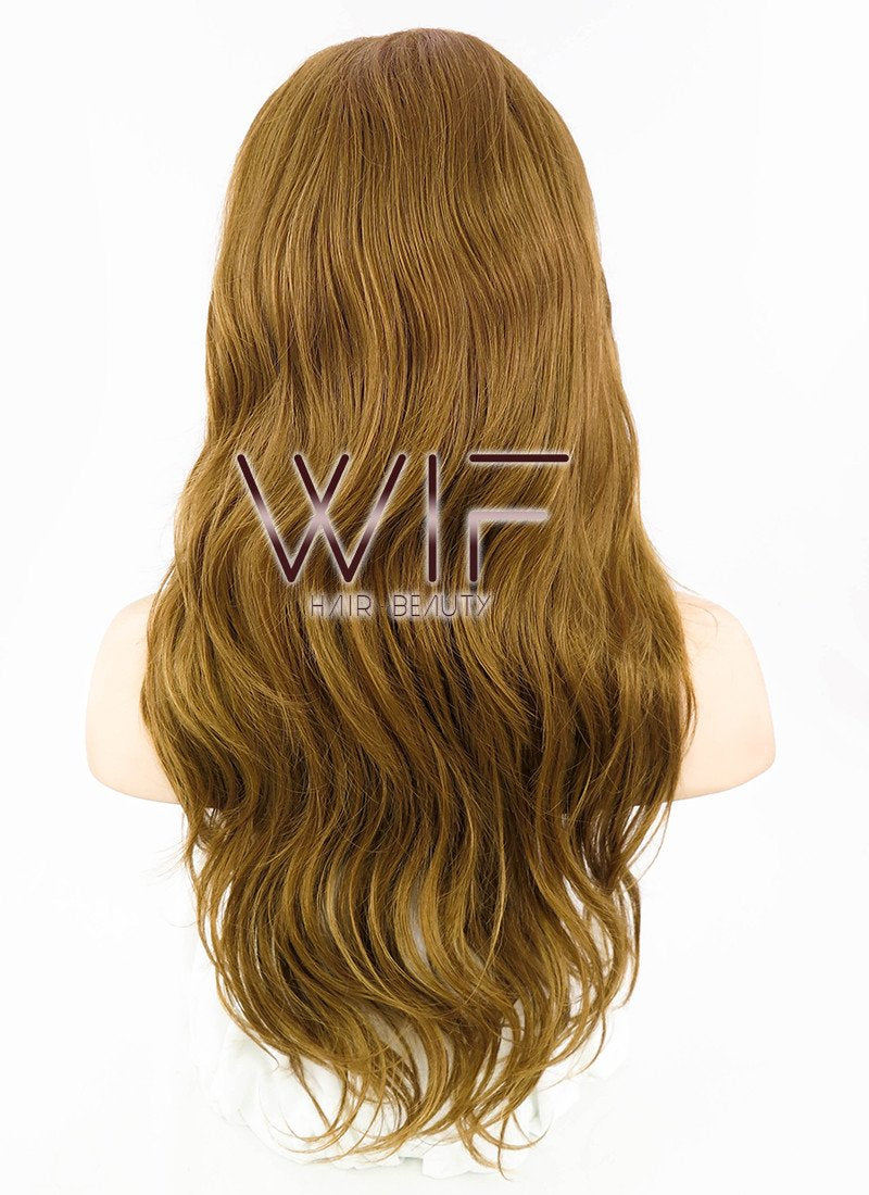 25" Wavy Chestnut Brown Synthetic Wig NW037
