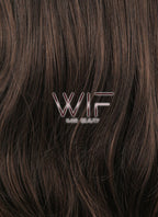 24" Wavy Mixed Brown Synthetic Wig NW040