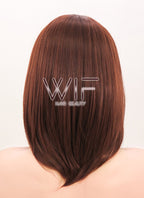 14" Straight Reddish Brown Synthetic Wig NW058