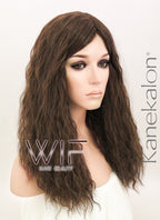 18" Wavy Mixed Dark Brown Synthetic Wig NW061