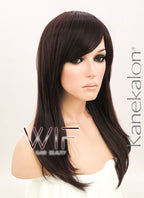 19" Straight Dark Brown Synthetic Wig NW063