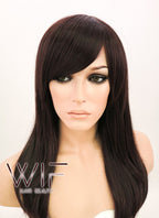 19" Straight Dark Brown Synthetic Wig NW063