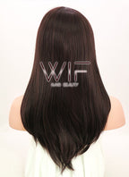 19" Straight Dark Brown Synthetic Wig NW063