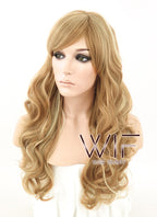 20" Wavy Mixed Blonde Synthetic Wig NW064