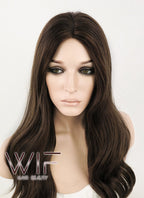 20" Wavy Mixed Brown Synthetic Wig NW066