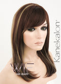 17" Straight Brown Mixed Blonde Synthetic Wig NW068