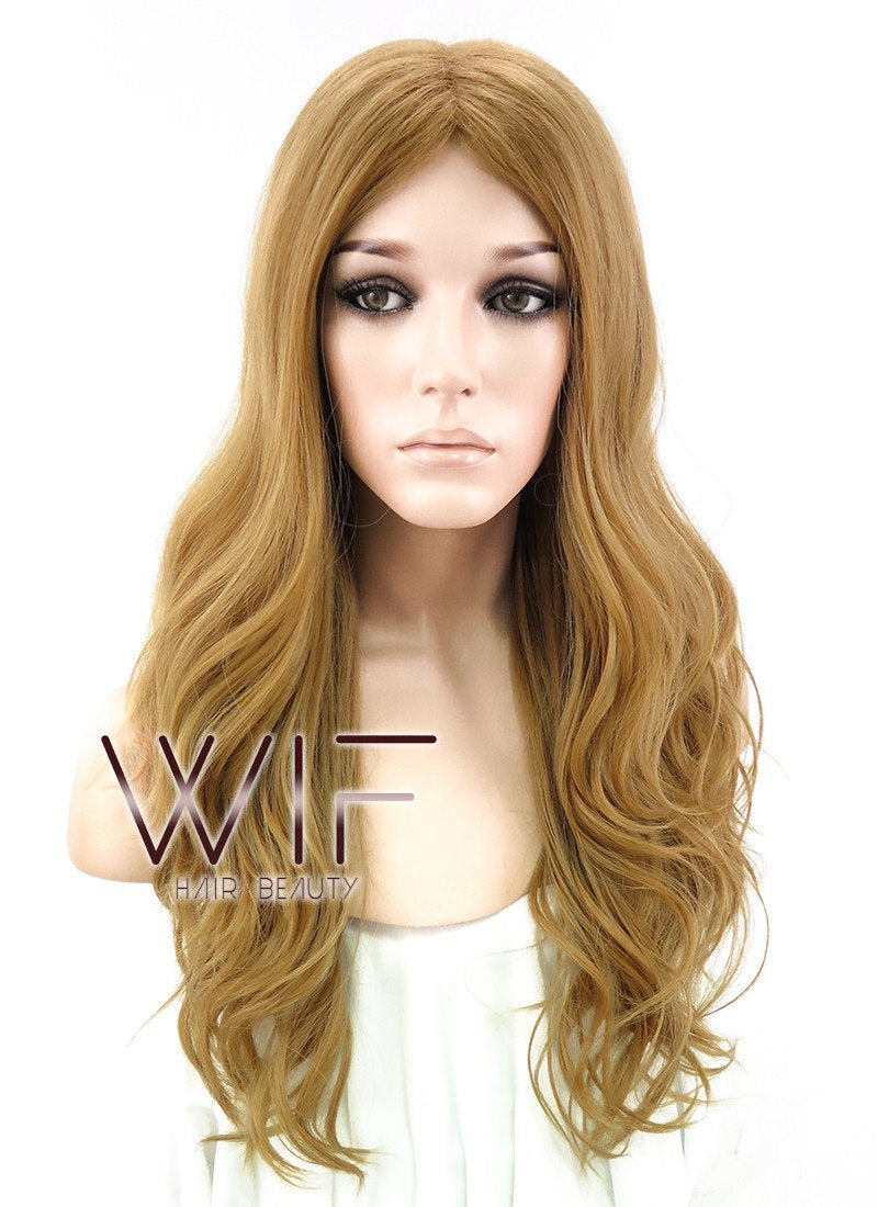 24" Wavy Blonde Synthetic Wig NW074