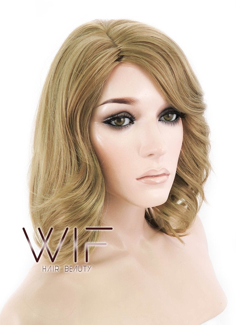 14" Wavy Blonde Synthetic Wig NW079