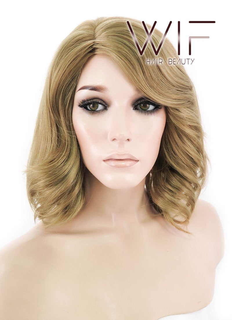 14" Wavy Blonde Synthetic Wig NW079