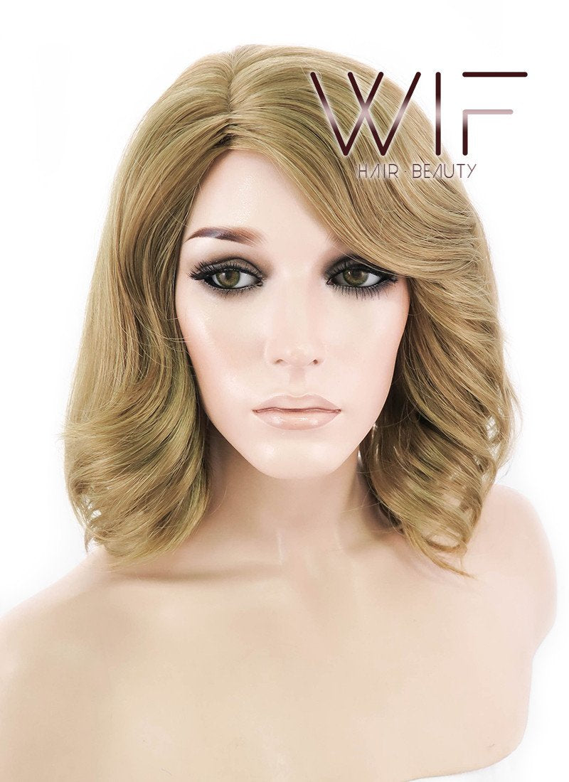 14" Wavy Blonde Synthetic Wig NW079