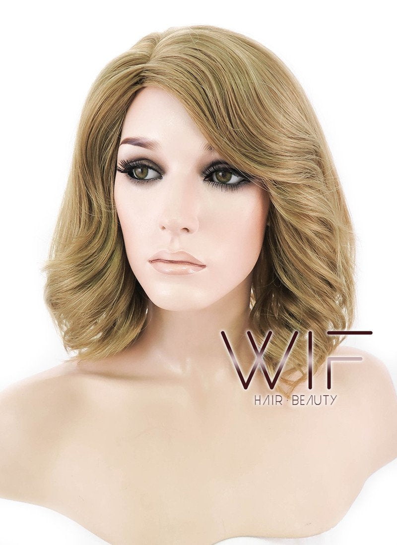 14" Wavy Blonde Synthetic Wig NW079