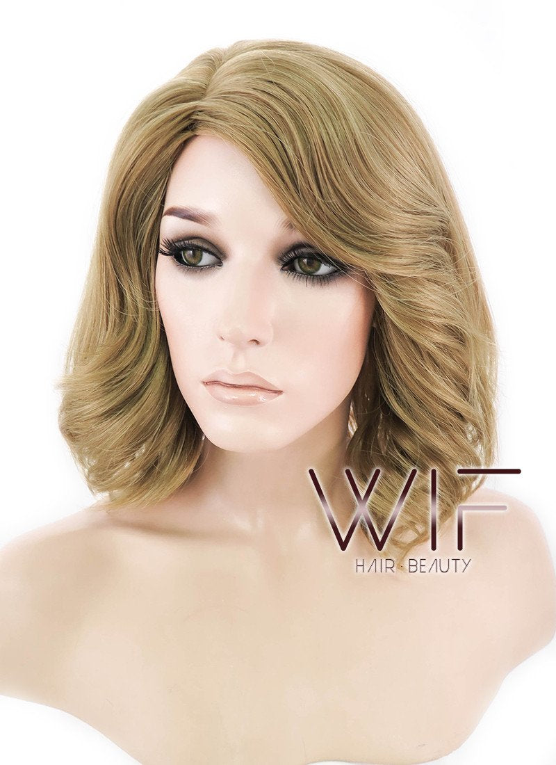 14" Wavy Blonde Synthetic Wig NW079