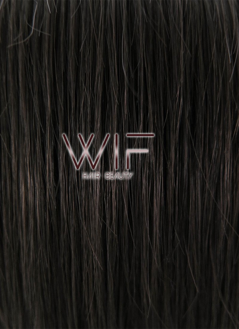 9" Straight Natural Black Synthetic Wig NW082